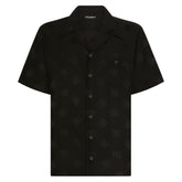 DG monogram-jacquard silk shirt